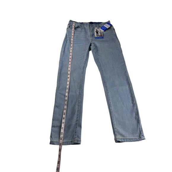 Levi's 502 Jeans Boy's Size 12 Regular Taper Stretch Blue Light Wash 26x27 NWT - Picture 4 of 8